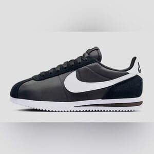 Nike Cortez Textile Shoes - Black & White